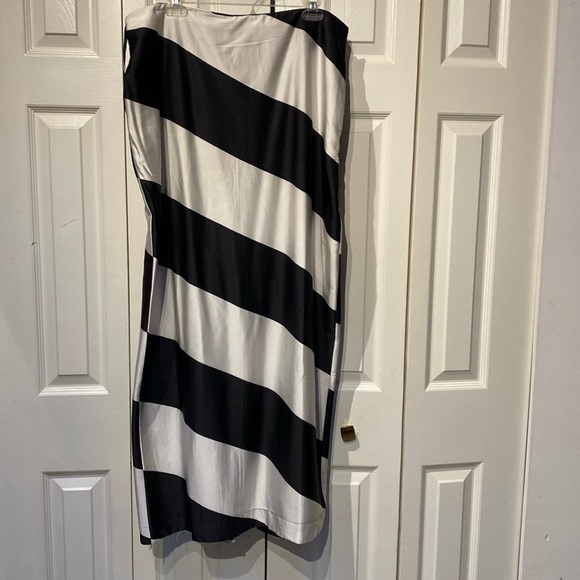 Maeve Black and Cream Striped Maxi Skirt - Picture 2 of 5